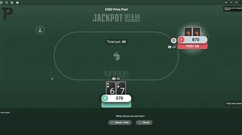 ignition casino jackpot sit and go